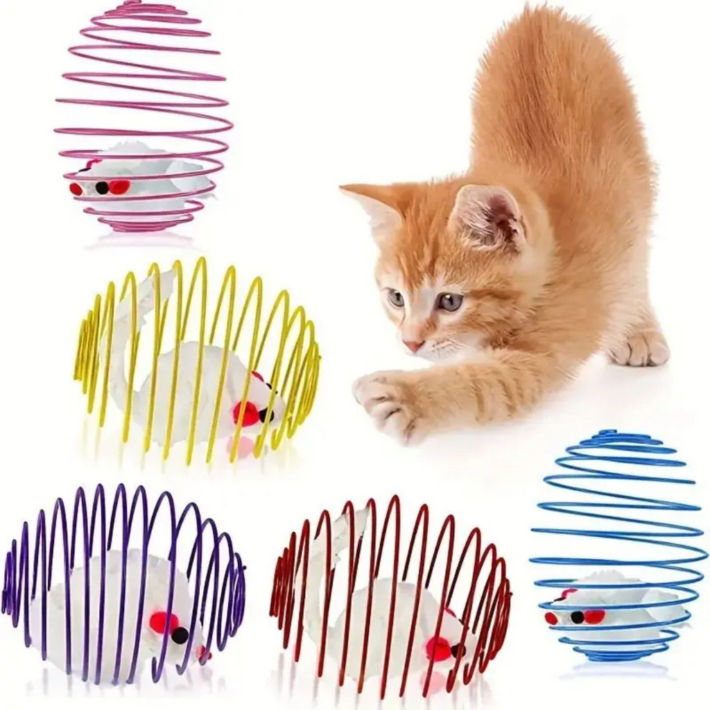 Brinquedo Mola Elástica para Gatos - StretchBall™