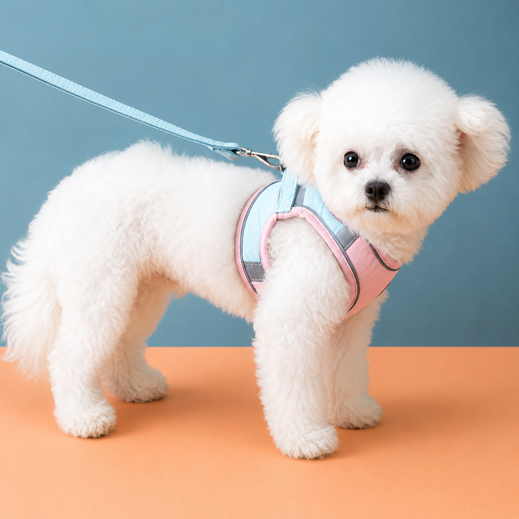 Peitoral Para Cães E Gatos Pequenos Com Guia Anti-Escape