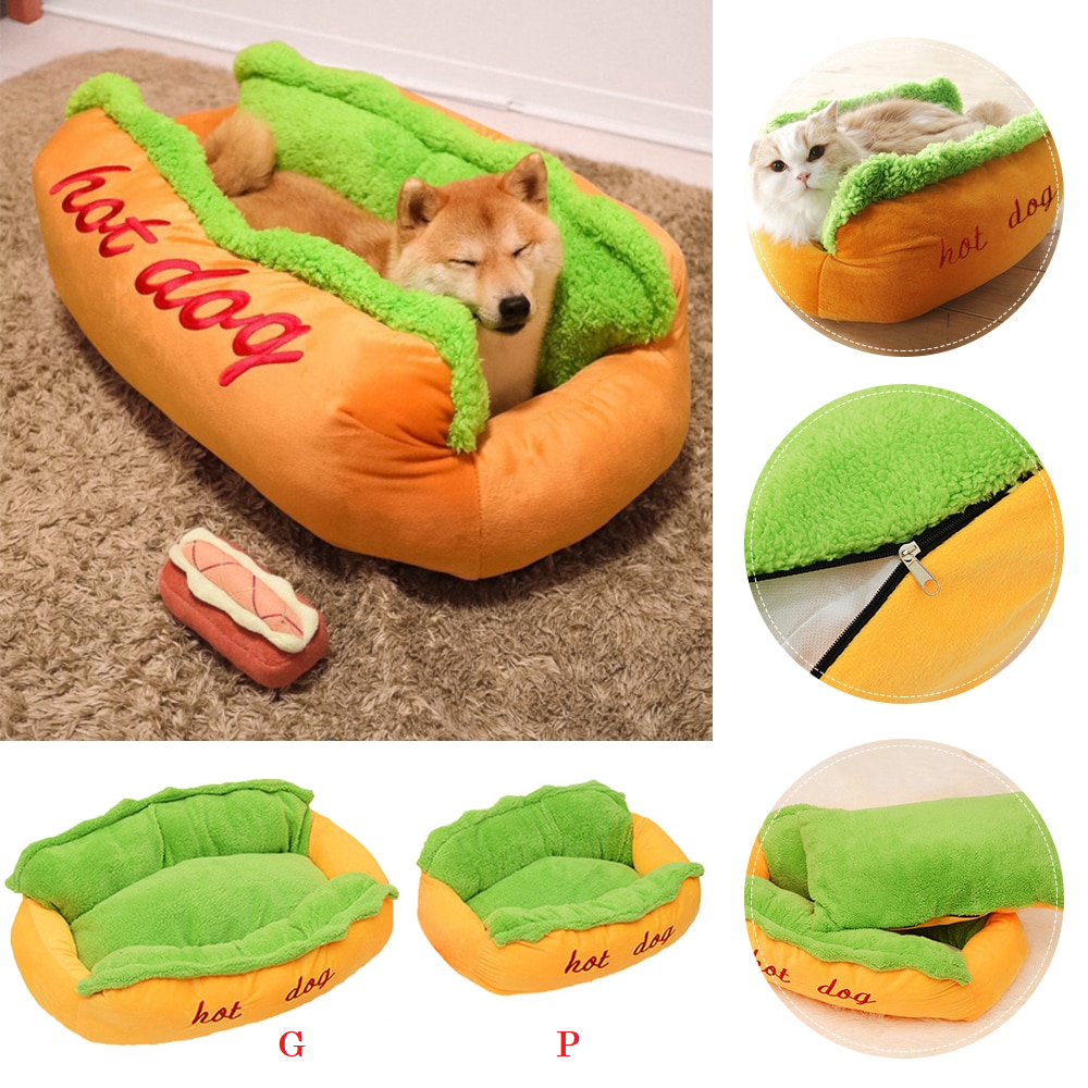 Cama Pet temática estilo Hot Dog - CozyPaws™