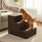 Escada 3 Degraus Impermeável em Suede para Cachorro e Gato