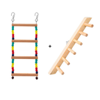Kit de Brinquedos para Pássaros – Escadas, Balanços, Poleiros e Plataformas