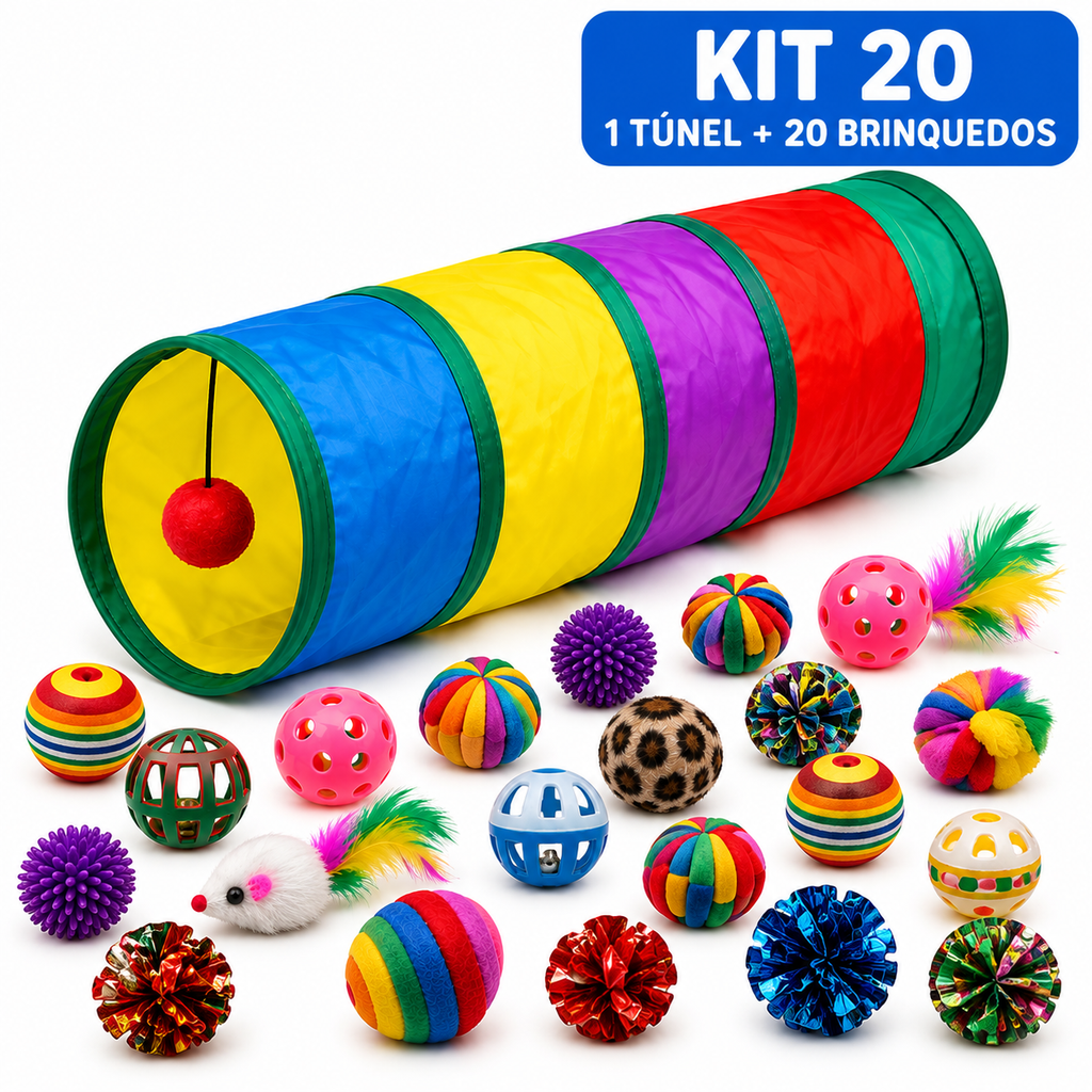 Kit Túnel Interativo para Gatos – FunPlay