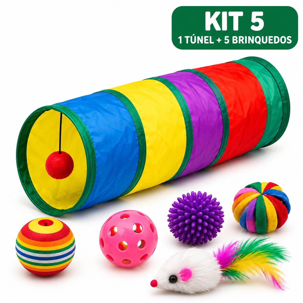 Kit Túnel Interativo para Gatos – FunPlay