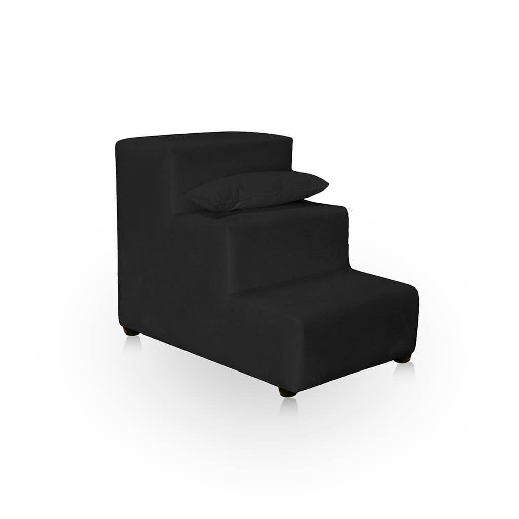 Escada 3 Degraus Impermeável em Suede para Cachorro e Gato