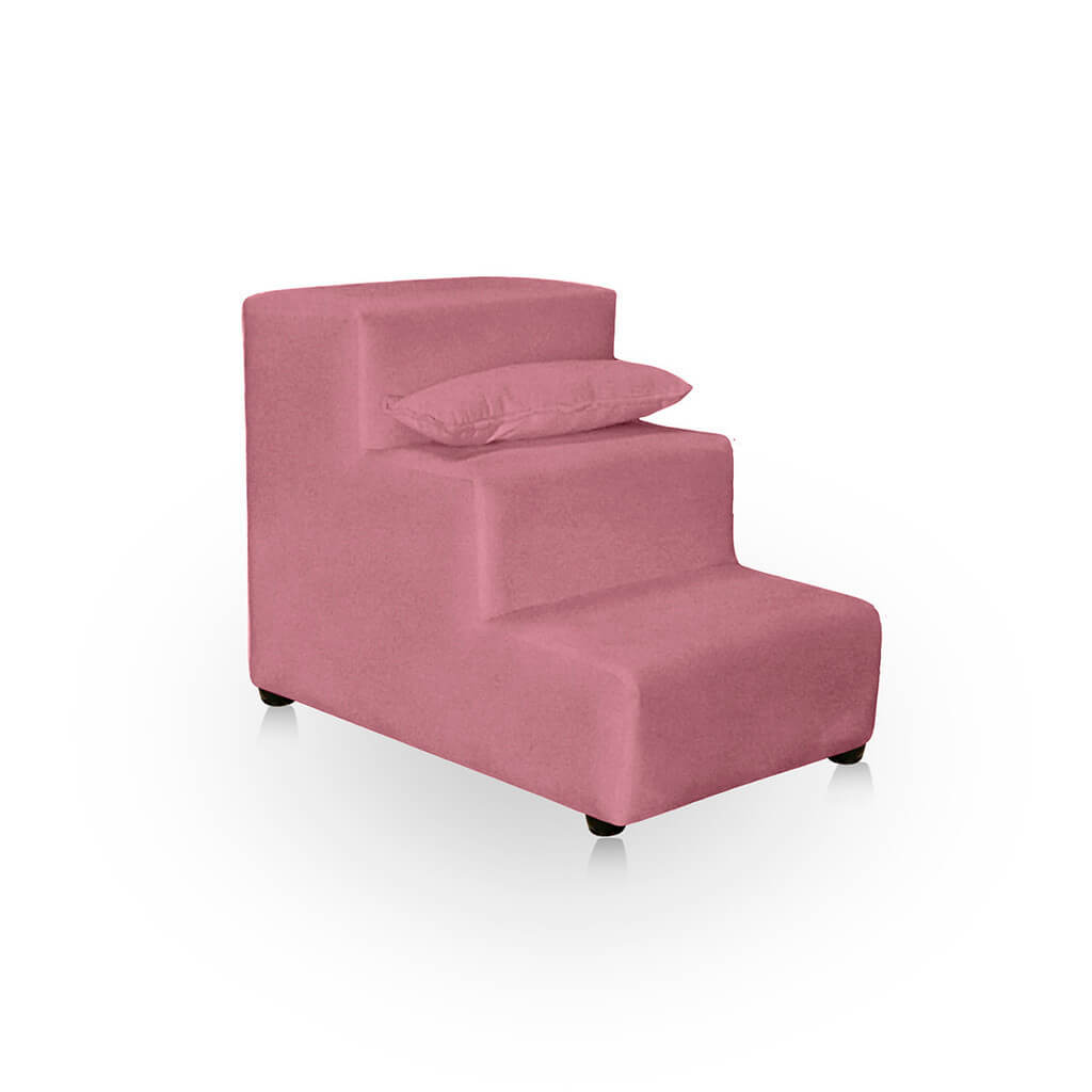 Escada 3 Degraus Impermeável em Suede para Cachorro e Gato