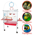 Viveiro Completo para Calopsitas e Pássaros com Play Ground e Acessórios