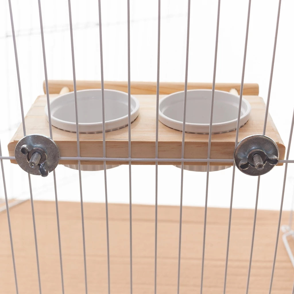 Comedouro Suspenso de Luxo Inovador para Aves Calopsita, Periquito e Outros Pássaros