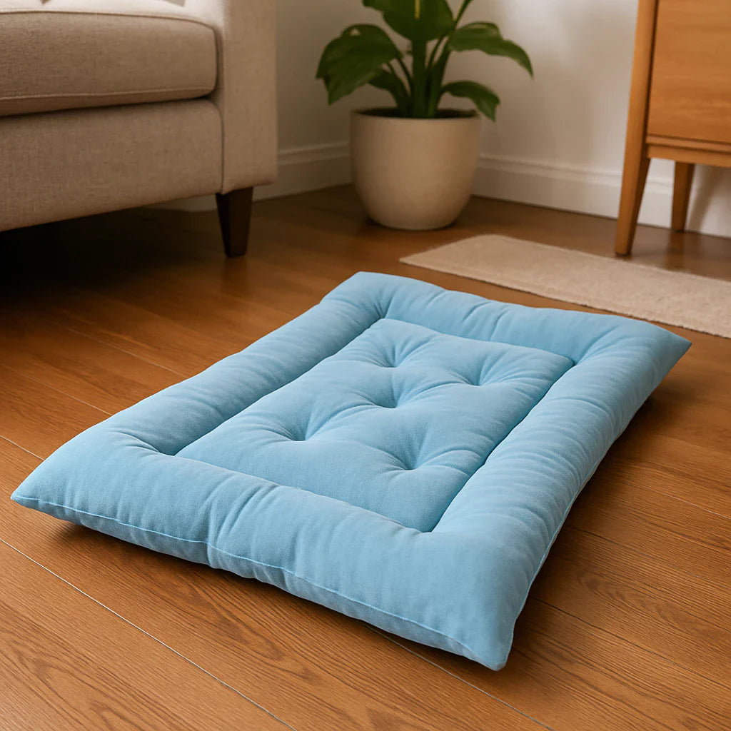 Colchão Pet Luxo com Capitonê  – Conforto Macio e Sofisticação em Várias Cores