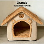 Cama Casinha Toca de Pelúcia  – Snouty™ + BRINDE: Cobertor Pet Magic™