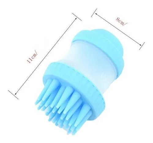 Escovinha Prática de Silicone Porta Shampoo para Pets.