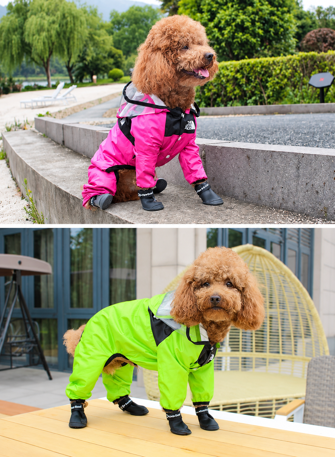 Capa de Chuva Impermeável para Cachorros - TheDogFace