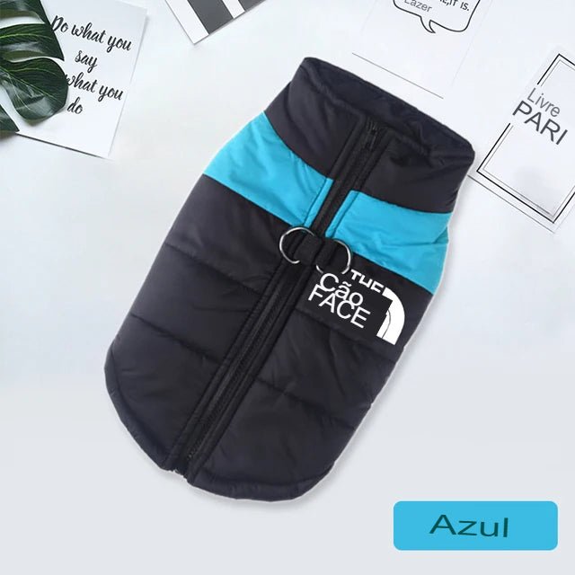 Jaqueta Impermeável Acolchoada com Zíper - TheDogFace™ para Cães