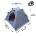 Barraca e Cama Dobrável Para Cães e Gatos - Mia Pet™