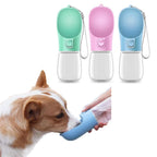 Garrafa de Passeio Pet Portátil 2 em 1 -  Bebedouro e Comedouro