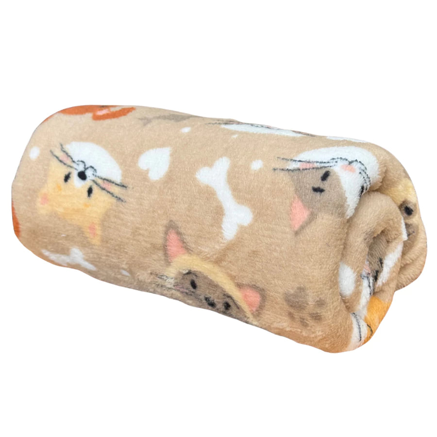 Manta Pet de Microfibra Soft – Macia, Quentinha e Confortável para Cães e Gatos