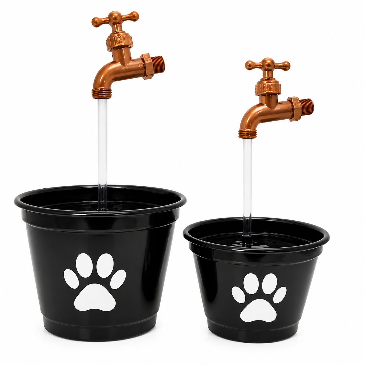 Bebedouro Fonte com Torneira Mágica Flutuante + Bomba Bivolt + Pedras de Rio