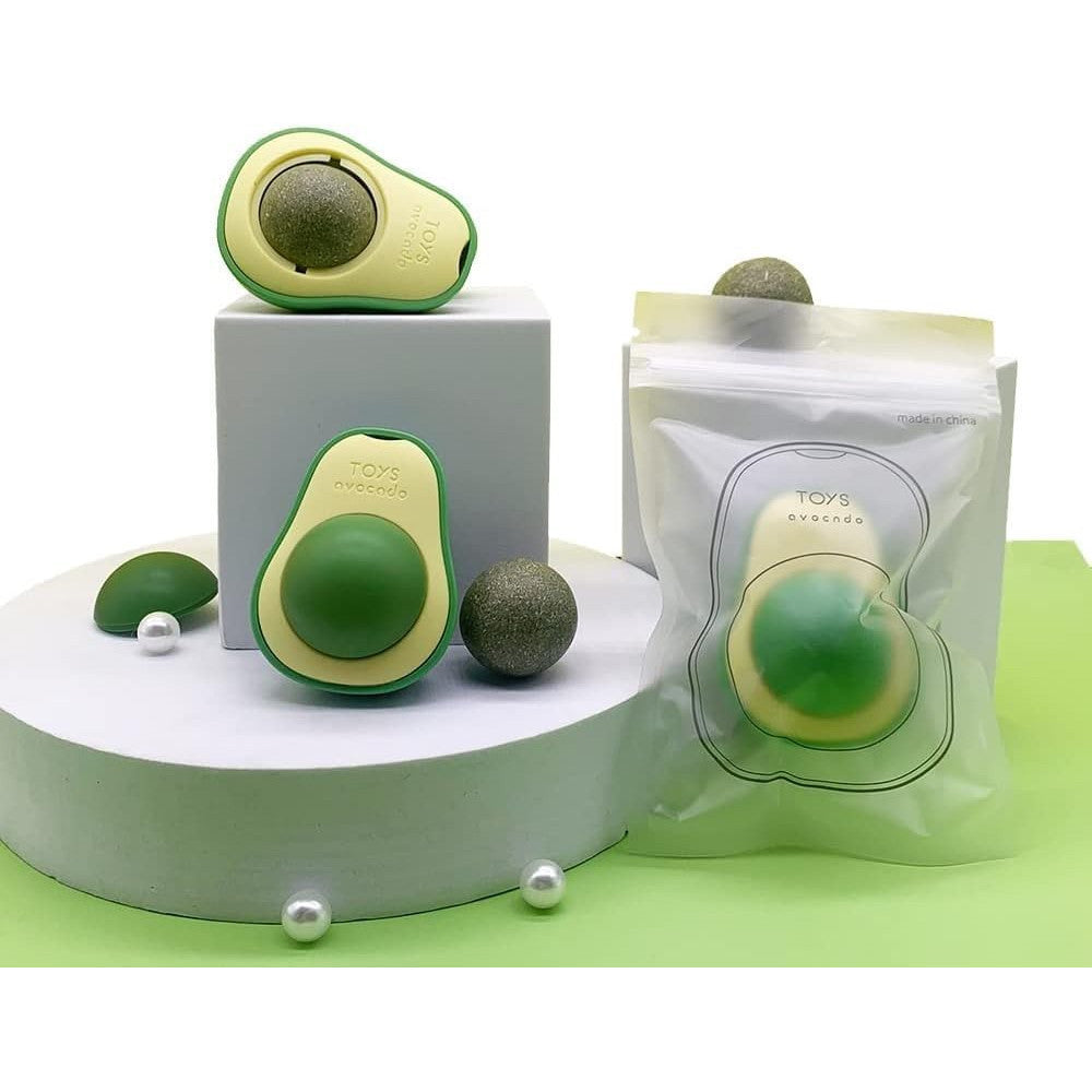 Brinquedo Interativo de Abacate com Catnip - Toys ™ para Gatos