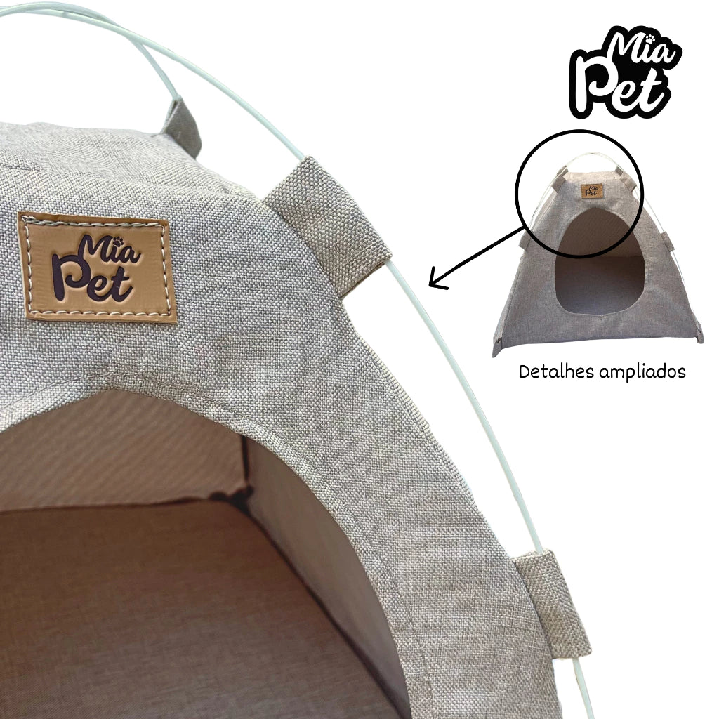 Barraca e Cama Dobrável Para Cães e Gatos - Mia Pet™